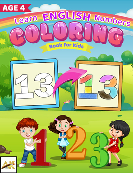 Preview of Fun and Educational 1-100 Numbers Coloring Book for Kids - Learn While You Color