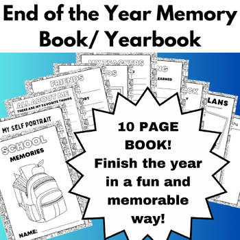 Preview of Fun and Engaging Last Week of School/ End of Year Memory Book/Yearbook