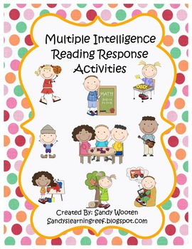 Preview of Fun and Engaging Multiple Intelligence Common Core Reading Response Activities!