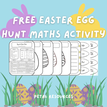 Preview of Fun and Free Easter Egg Hunt to Practice Math Skills