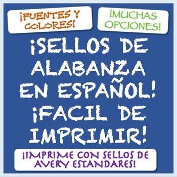 Preview of Fun and Friendly Printable Praise Stickers [Dual, Spanish, Immersion]