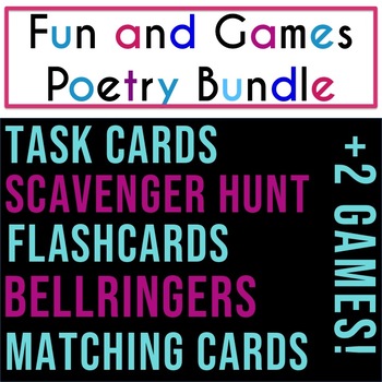 Preview of Fun and Games Poetry Bundle: Middle or High School