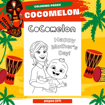 Fun and Musical melo Coloring Pages for Kids by English For Kids ABC