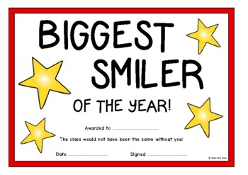Preview of Fun and Personal Awards Certificates (End of Year)