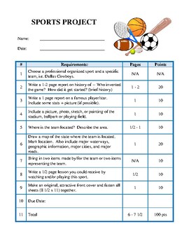 physical education worksheets for middle school pdf