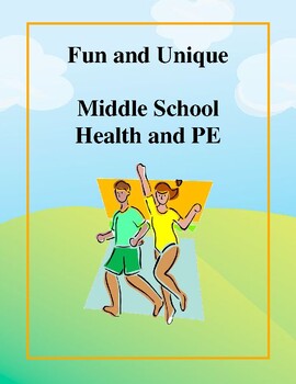 Preview of Fun and Unique Middle School Health and PE - Activities and Worksheets