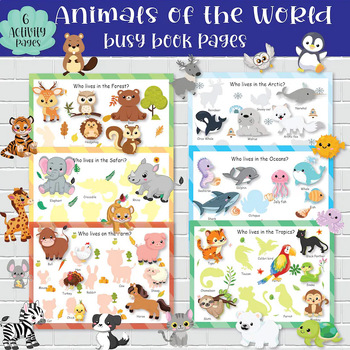 Preview of Fun animal booklet for kids ( information and entertainment )