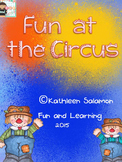 Fun at the Circus Literacy and Math Activities