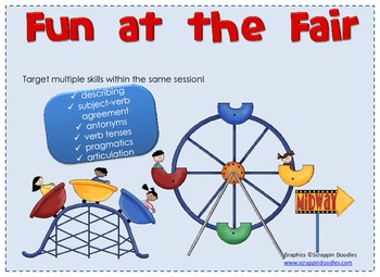 Preview of Fun at the Fair--Speech and Language Activities for a Carnival/Fair Theme