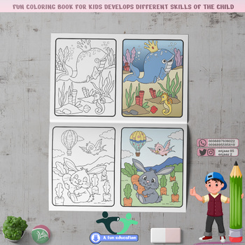 Preview of Fun coloring booklet for kids