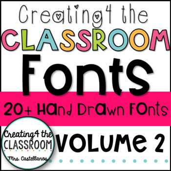 Preview of Creating4 the Classroom Fonts Volume 2