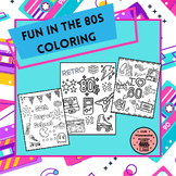 Fun in the 80s Coloring-Worksheets to celebrate the 80th D