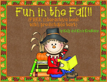 Preview of Fun in the Fall! {FREE interactive book with predictable text}