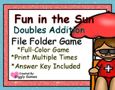 Fun in the Sun Doubles Addition File Folder Game