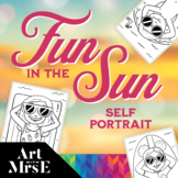 Fun in the Sun Self Portrait Drawing Guide ☀️