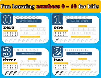 Preview of Fun learning  numbers 0 – 10  for kids.