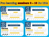 Fun learning  numbers 0 – 10  for kids.