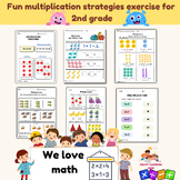 Fun multiplication strategies exercise for 2nd grade
