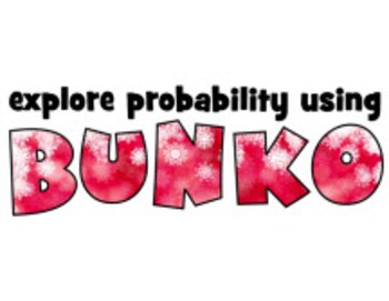 Preview of Fun probability activity using BUNKO