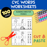 Fun with CVC Words: 100 Cut and Paste Cards