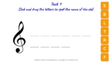 Fun with Clefs | Treble & Bass Clef | Google Slide Worksheet