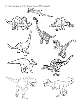 Fun with Dinosaur Fossils Cut & Paste by WriteBonnieRose | TPT