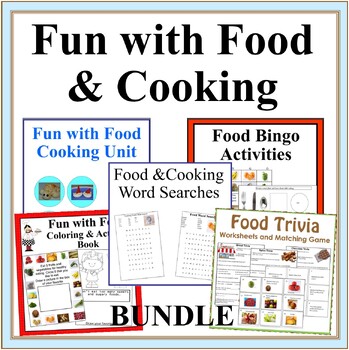 Preview of Fun with Food Cooking Theme 5 Product Bundle