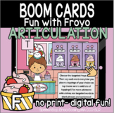 Fun with Froyo Articulation - Boom Cards - F (Initial, Med