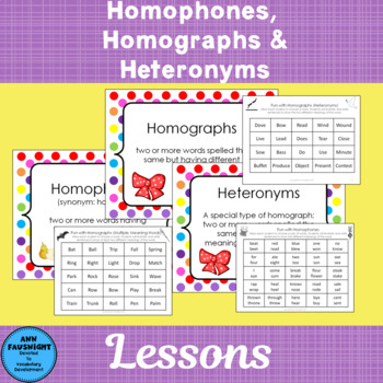 Fun with Homophones, Homographs, and Heteronyms by Ann Fausnight