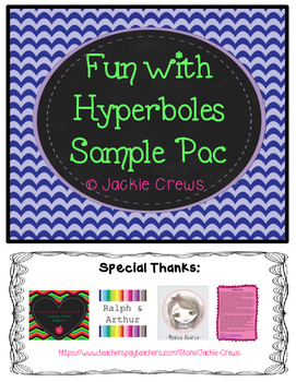 Preview of Fun with Hyperboles Freebie