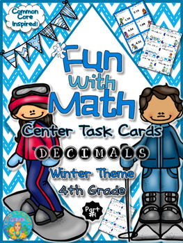 Preview of Fun with Math Center Task Cards Decimals Part One Common Core Inspired