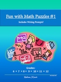 Fun with Math Puzzles #1 (Includes Writing Prompts!): 25 P
