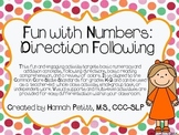 Fun with Numbers: Direction Following **Aligned to CCSS**
