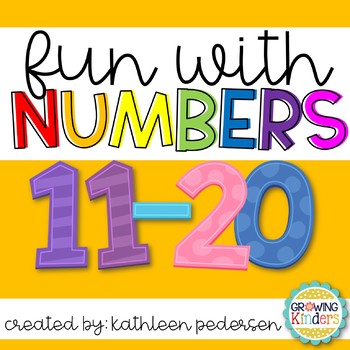 fun with numbers part 2 11 20 by growing kinders tpt