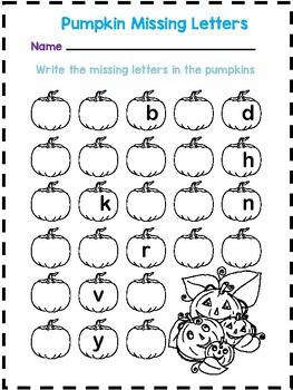 Preview of Fun with Pumpkin Mathand Reading Worksheets