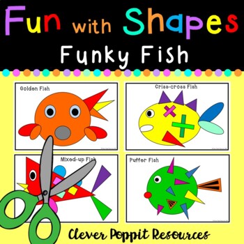 Preview of Fun with Shapes - 'Funky Fish'