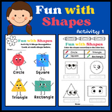 Fun with Shapes - Kindergarten Worksheet