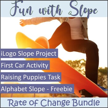 Preview of Fun with Slope: Rate of Change Activities Bundle –  Project Based Learning (PLB)
