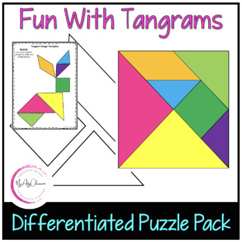 Preview of Fun with Tangrams | Differentiated Puzzle Pack