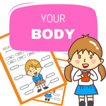 Preview of Fun with your body worksheet for Pre-K