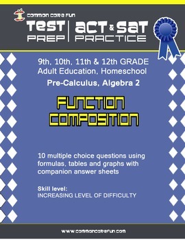 Preview of Function Composition - CST ACT SAT Test Practice