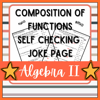 Preview of Function Composition Self Checking Joke Page