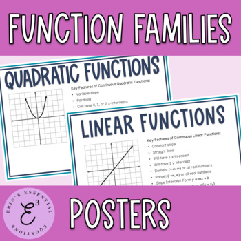 Preview of Function Families Posters