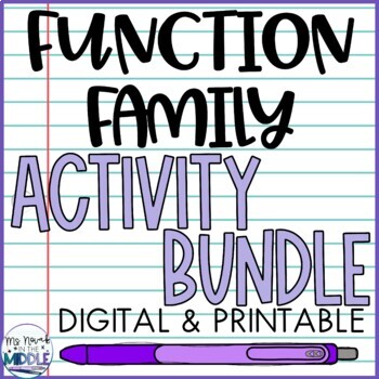 Preview of Function Family Activity Bundle