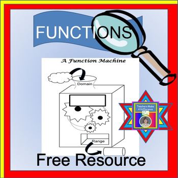 Preview of Functions Freebie {function notation - function machine - evaluate functions]