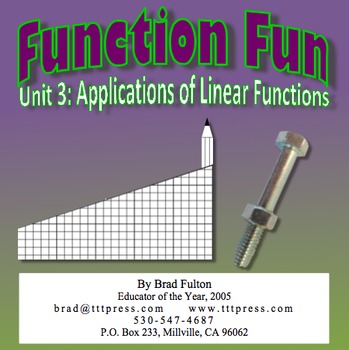 Preview of Function Fun, Part 3: Applications of Functions