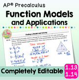 Function Models and Applications (Unit 1 AP Precalculus)