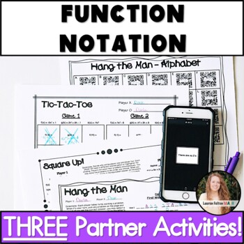 Preview of Function Notation Activity | Partner Activities