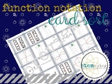 Function Notation Card Sort