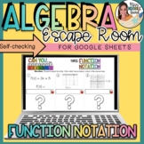 Function Notation Escape Room for Google Sheets